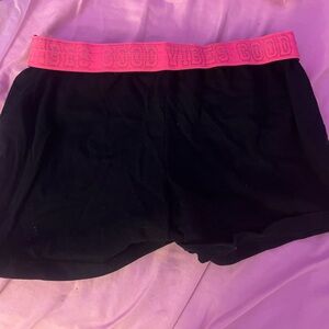 Black Tube Top with Pink Trim